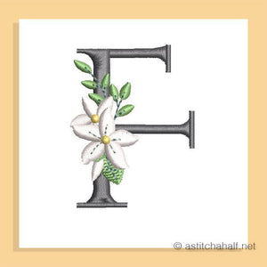 Snow Bouquet Letter F