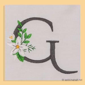 Snow Bouquet Letter G