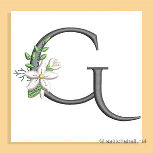 Snow Bouquet Letter G