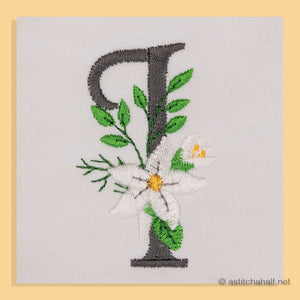 Snow Bouquet Letter I