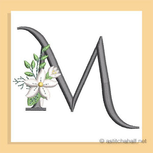 Snow Bouquet Letter M