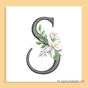 Snow Bouquet Letter S