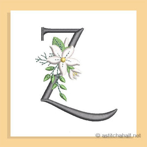 Snow Bouquet Letter Z