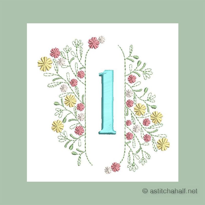 Botanic Crescendo Monogram Number 1