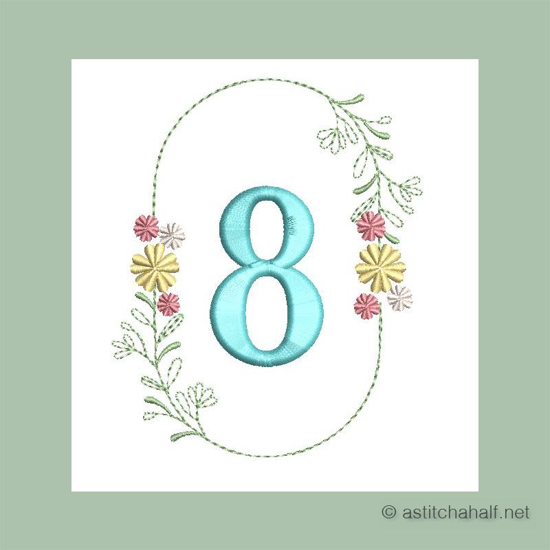 Botanic Crescendo Monogram Number 8