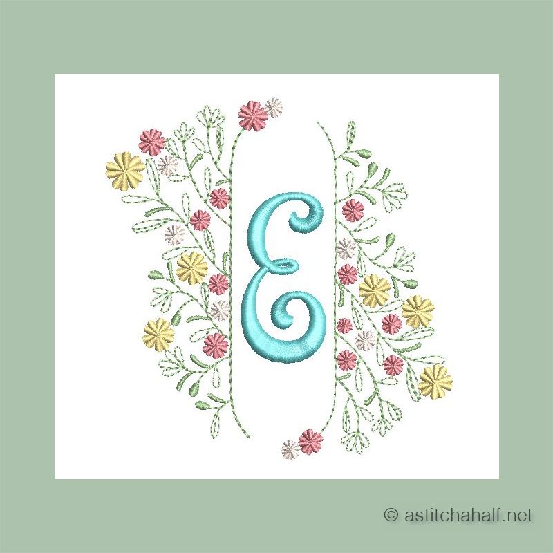 Botanic Crescendo Monogram E