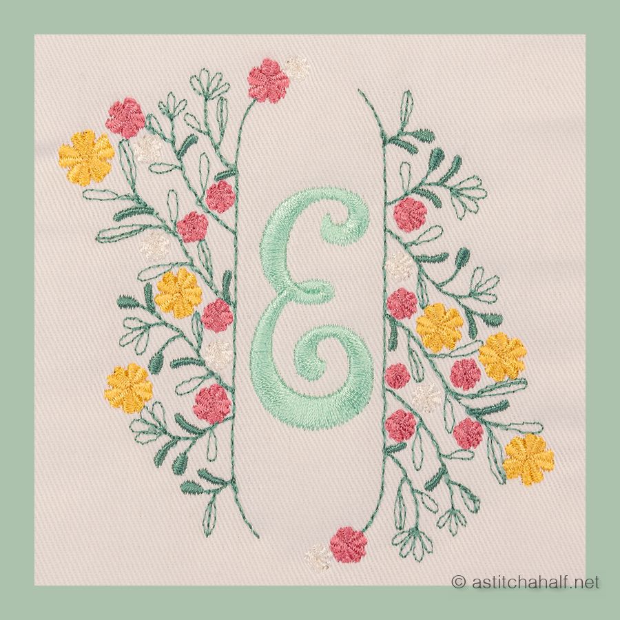 Botanic Crescendo Monogram E
