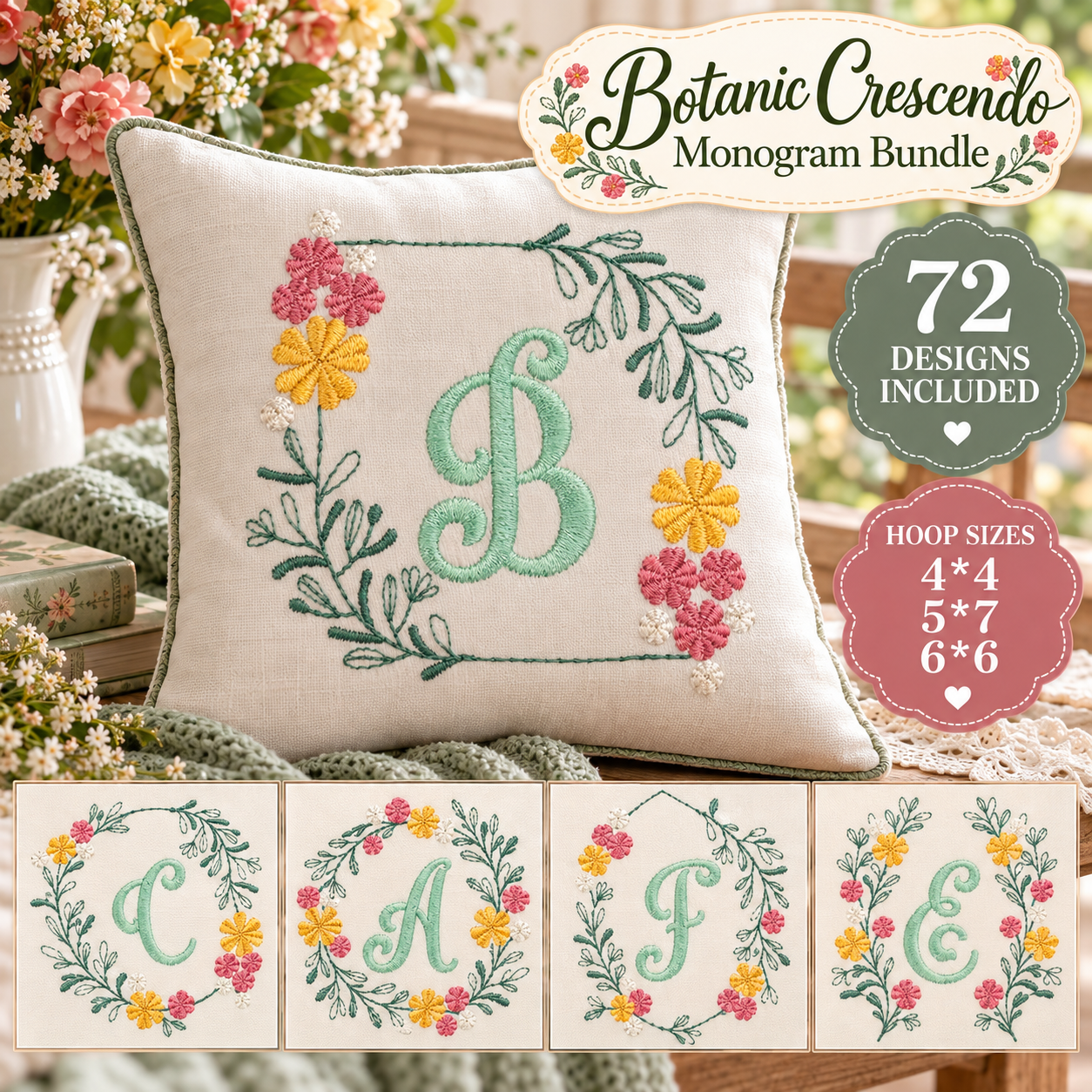 Botanic Crescendo Monogram Bundle