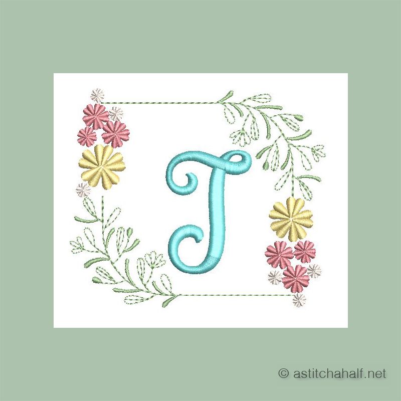 Botanic Crescendo Monogram J