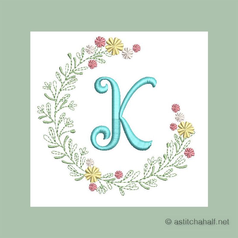 Botanic Crescendo Monogram K