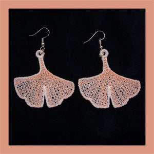 Freestanding Lace Go Ginkgo Earrings