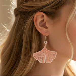 Freestanding Lace Go Ginkgo Earrings