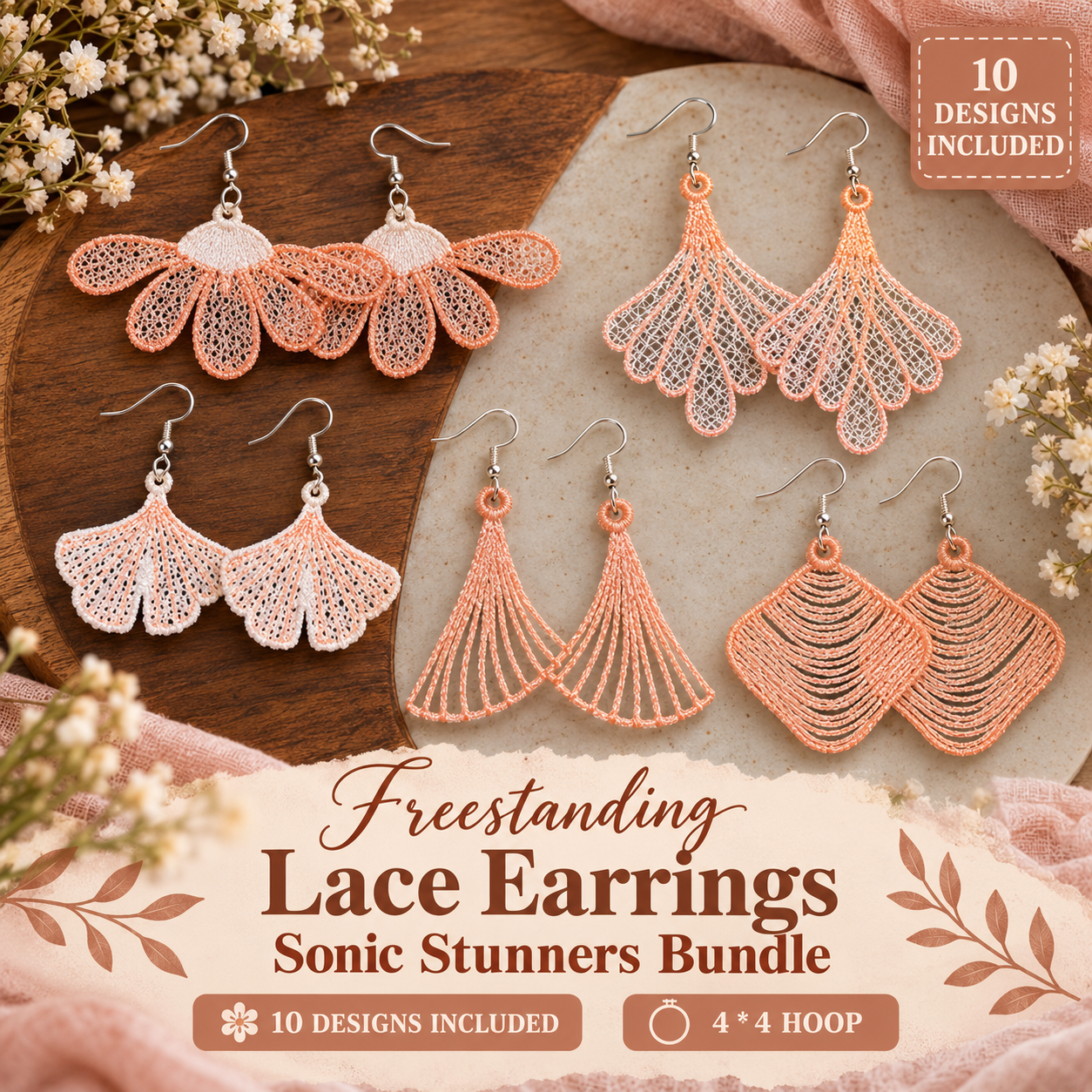 Freestanding Lace Earrings Sonic Stunners Bundle