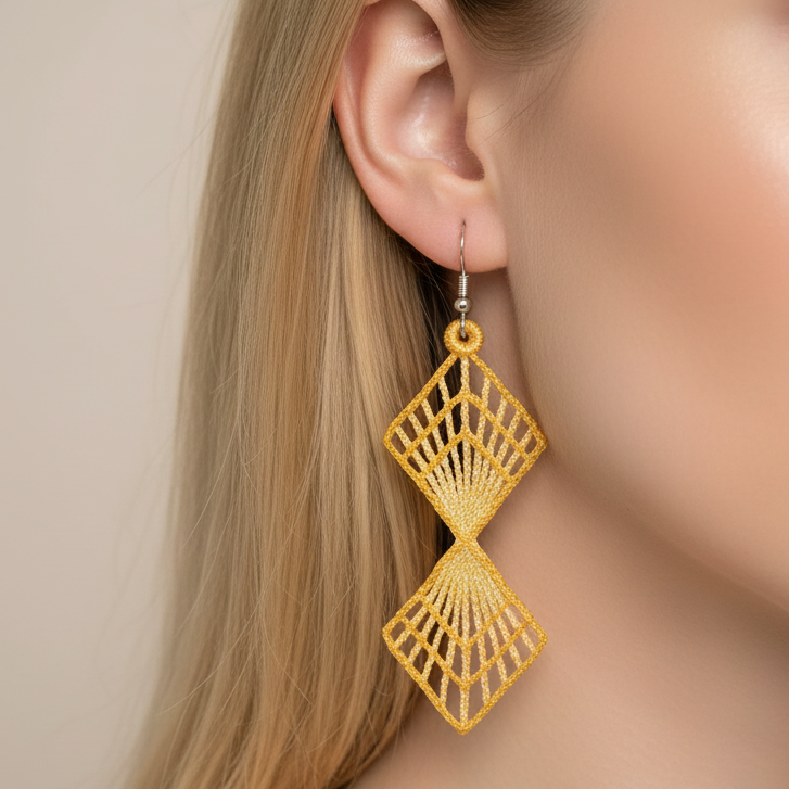 Dazzling Drops Freestanding Lace Earrings