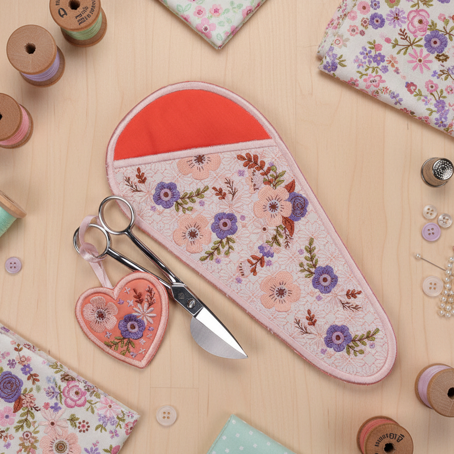 Autumn Smiles Scissor Pocket and Fob