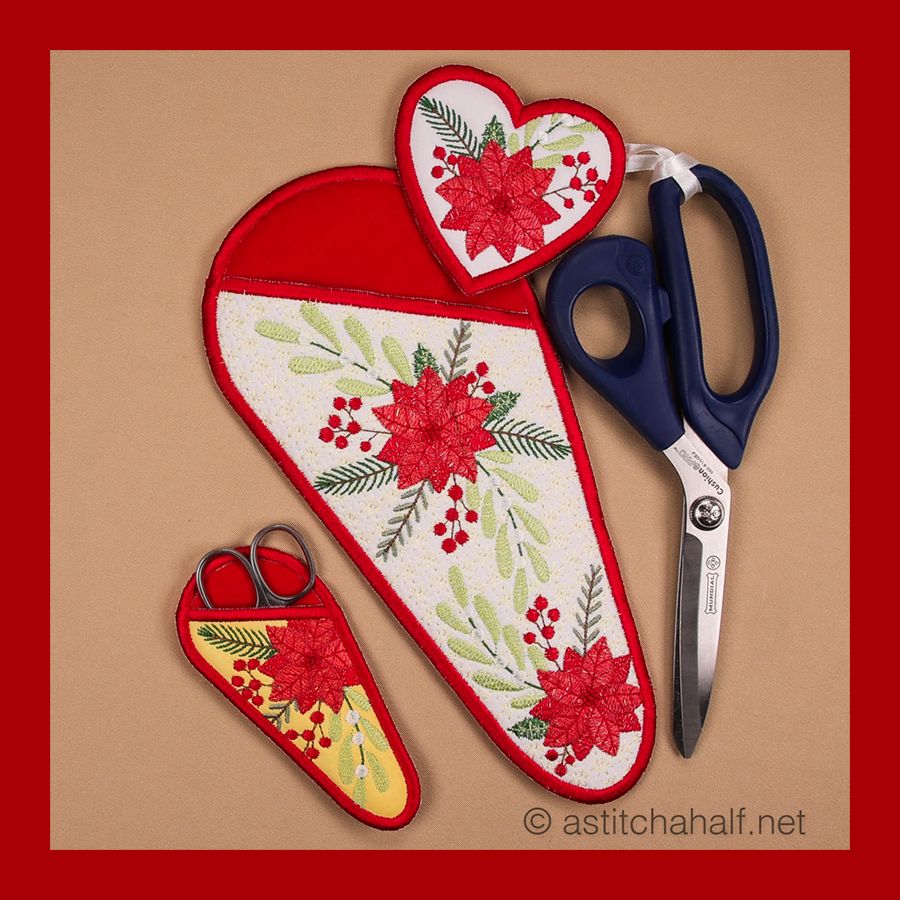 Scarlet Symphony Scissor Pockets and Fob