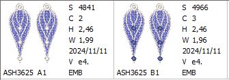 November Rain Freestanding Lace Earrings