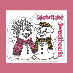 Snowflake Sweethearts Mug Rug Combo