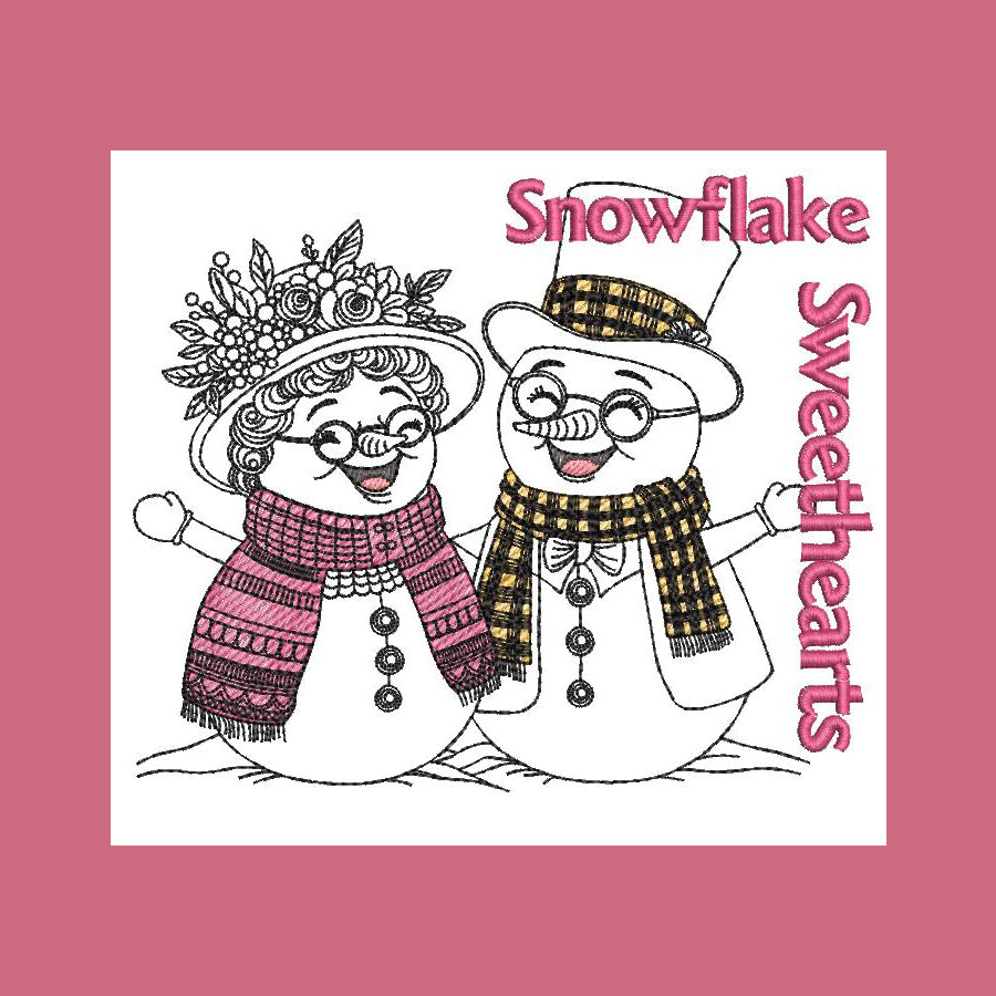 Snowflake Sweethearts Mug Rug Combo