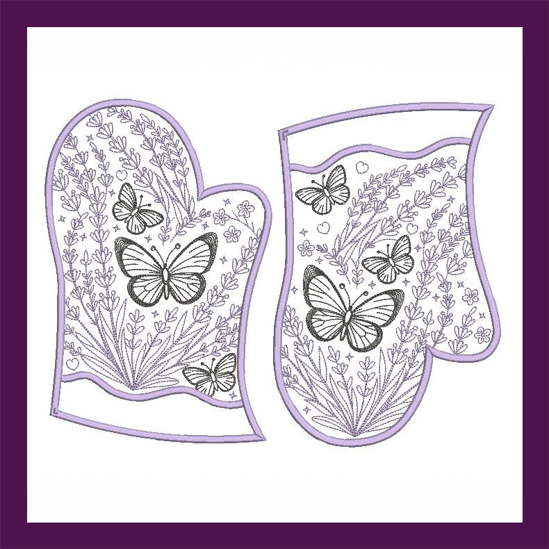 Lavender Oven Gloves