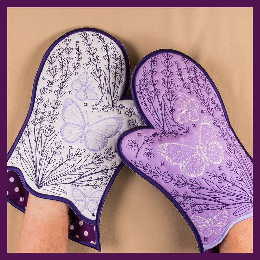 Lavender Oven Gloves