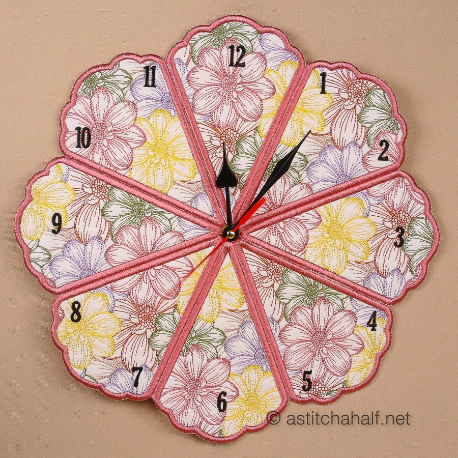 Flowerland Wall Clock