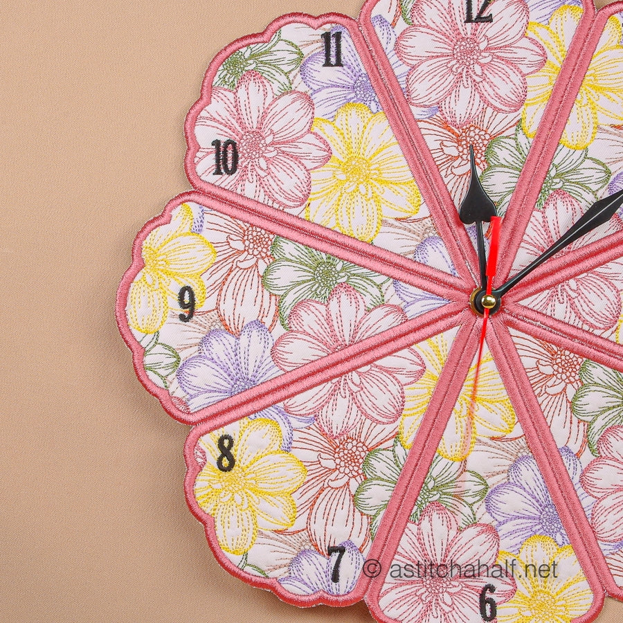 Flowerland Wall Clock