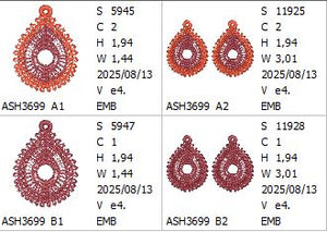 Freestanding Lace Autumn Abundance Earrings