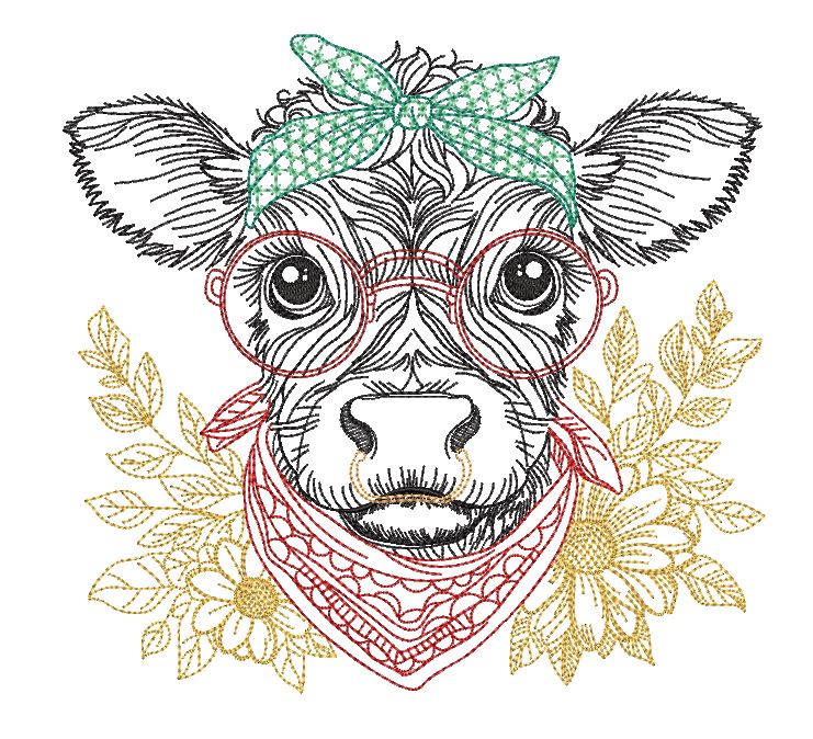 Lady Angus with glasses Combo