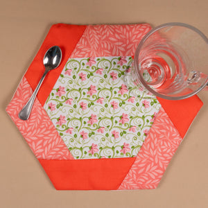 Florette Coaster and Mugrug Combo