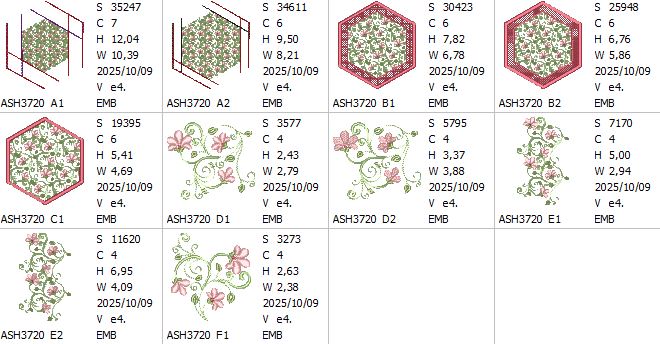 Florette Coaster and Mugrug Combo