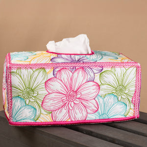 Flowerland Rectangular Tissue Box Cover