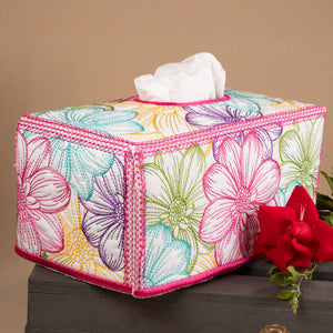 Flowerland Rectangular Tissue Box Cover