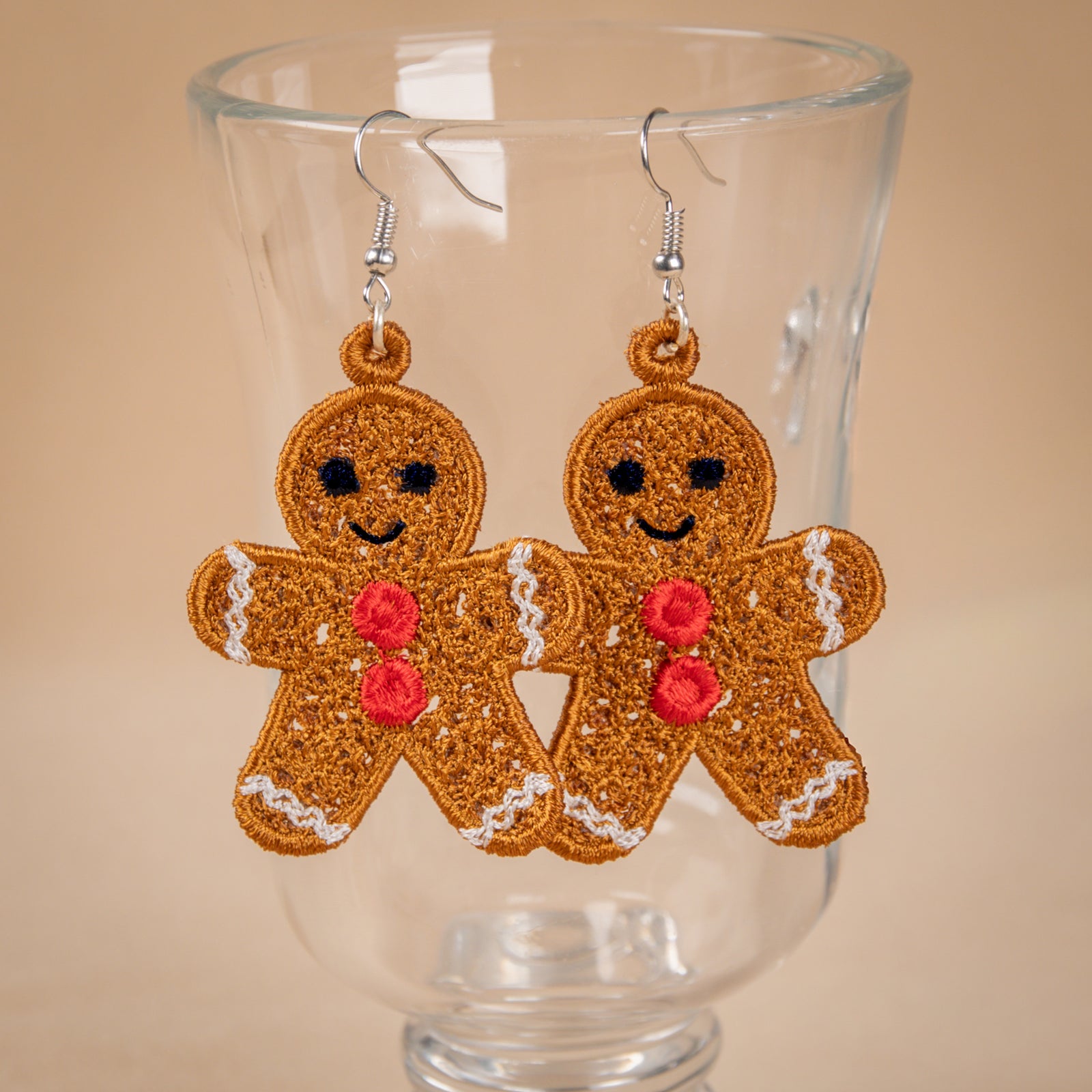 Gingerbread Boy Earrings and Ornament