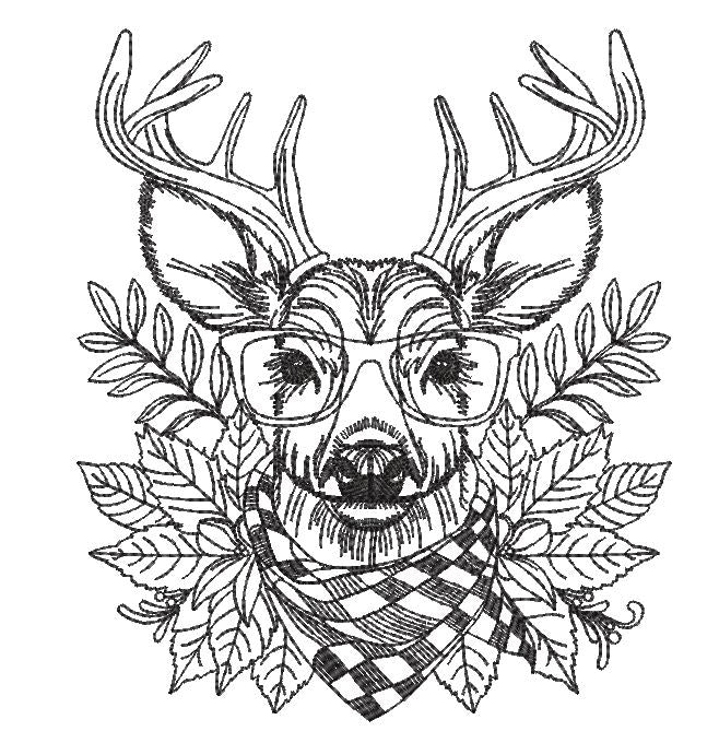 Oakley the Stag with Glasses