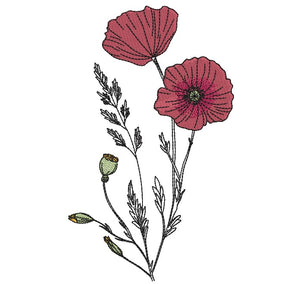 Seamless Poppy Kisses Combo