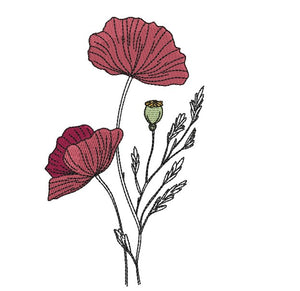 Seamless Poppy Kisses Combo