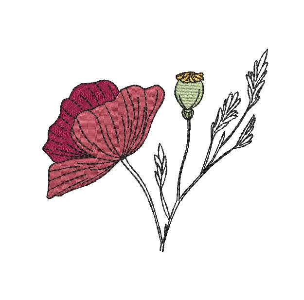 Seamless Poppy Kisses Combo