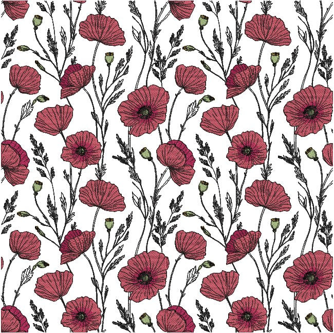 Seamless Poppy Kisses Combo