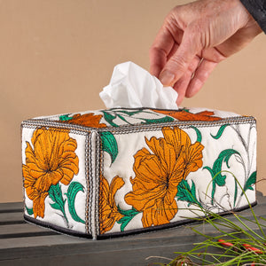 Fireside Florals Tissue Box Cover