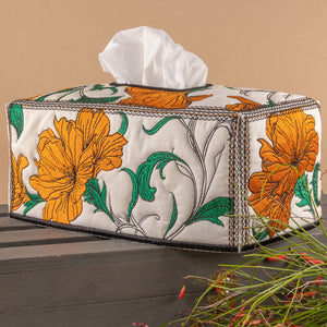 Fireside Florals Tissue Box Cover