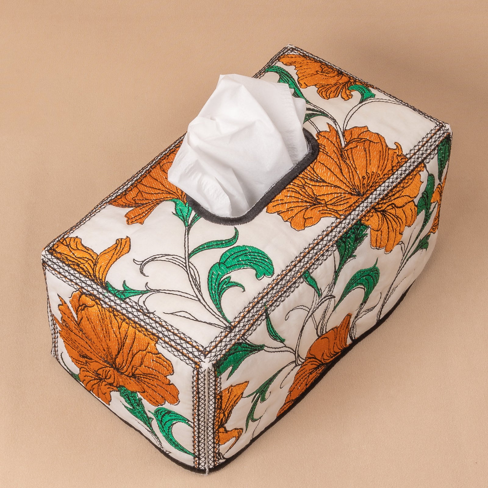 Fireside Florals Tissue Box Cover