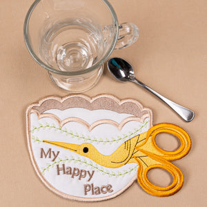 Stork Scissors Mugrug Bundle