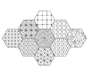 Dream Big Twisted Hexagon Quilt Bundle F