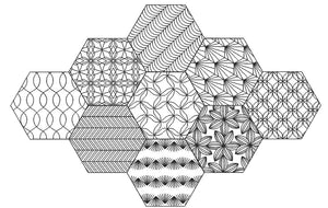 Dream Big Twisted Hexagon Quilt Bundle H