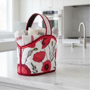 Scarlet Meadow Basket