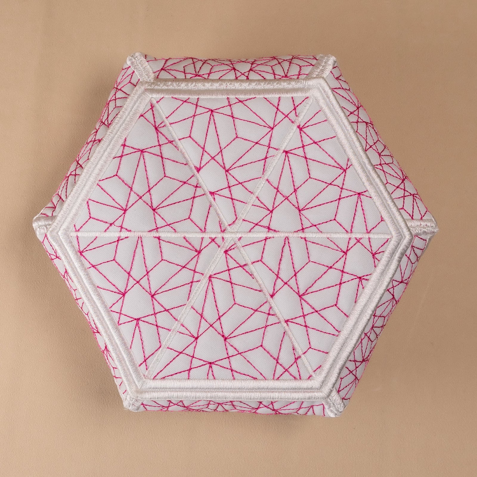 Facets Hexagon Bowl with Lid