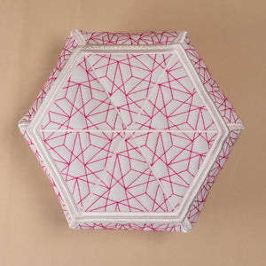Facets Hexagon Bowl with Lid