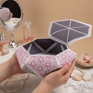 Facets Hexagon Bowl with Lid