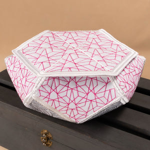 Facets Hexagon Bowl with Lid